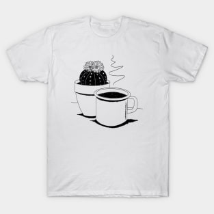 Cup of Coffee & cactus ☕️🌵 T-Shirt